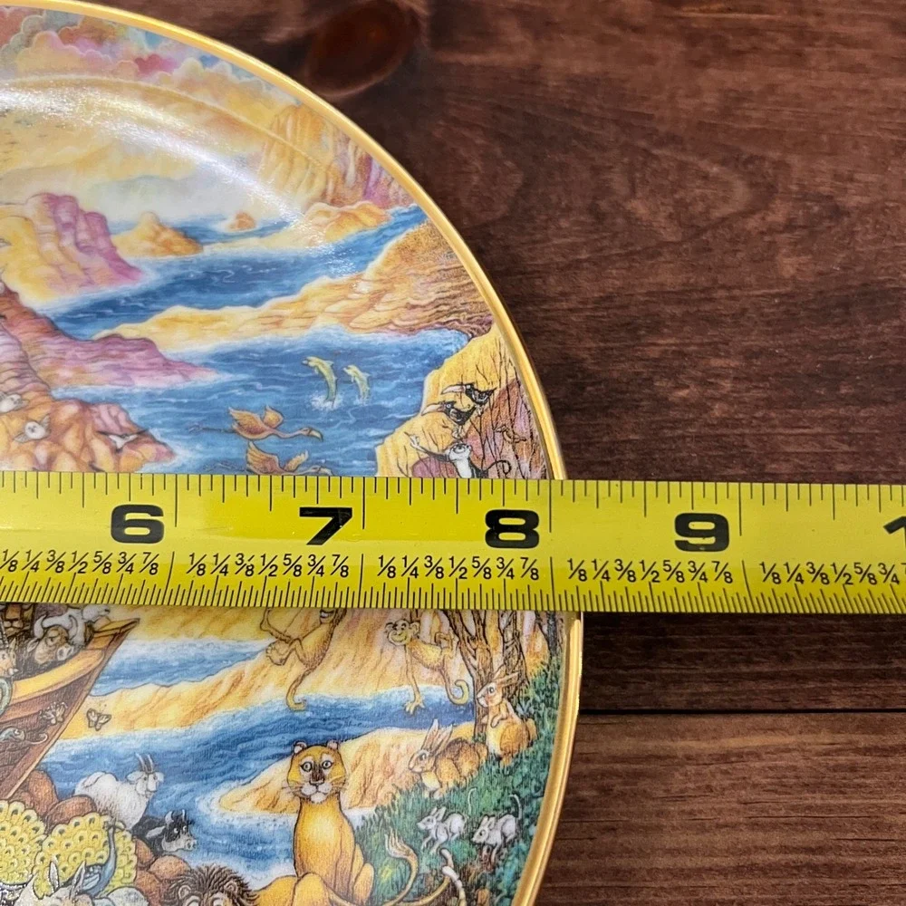 Franklin Mint Two By Two Bill Bell Noahs Ark Collector Plate Fine Porcelain 1991